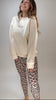 Sweater mit Good Vibes Aufdruck