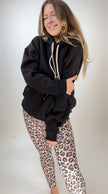Kapuzen Hoodie mit zweifarbiger Kordel