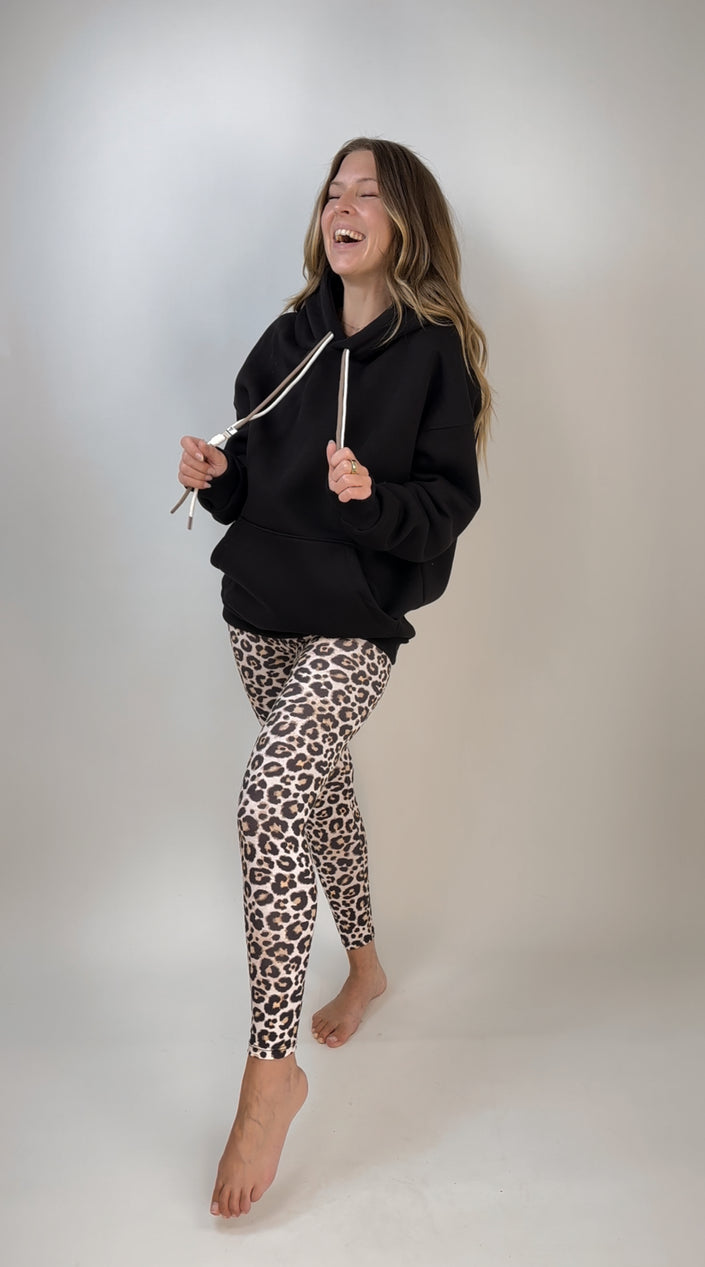 Kapuzen Hoodie mit zweifarbiger Kordel