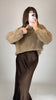 Boucle Pullover mit Rollkragen