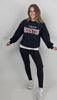 Sweater schwarz mit Houston Print