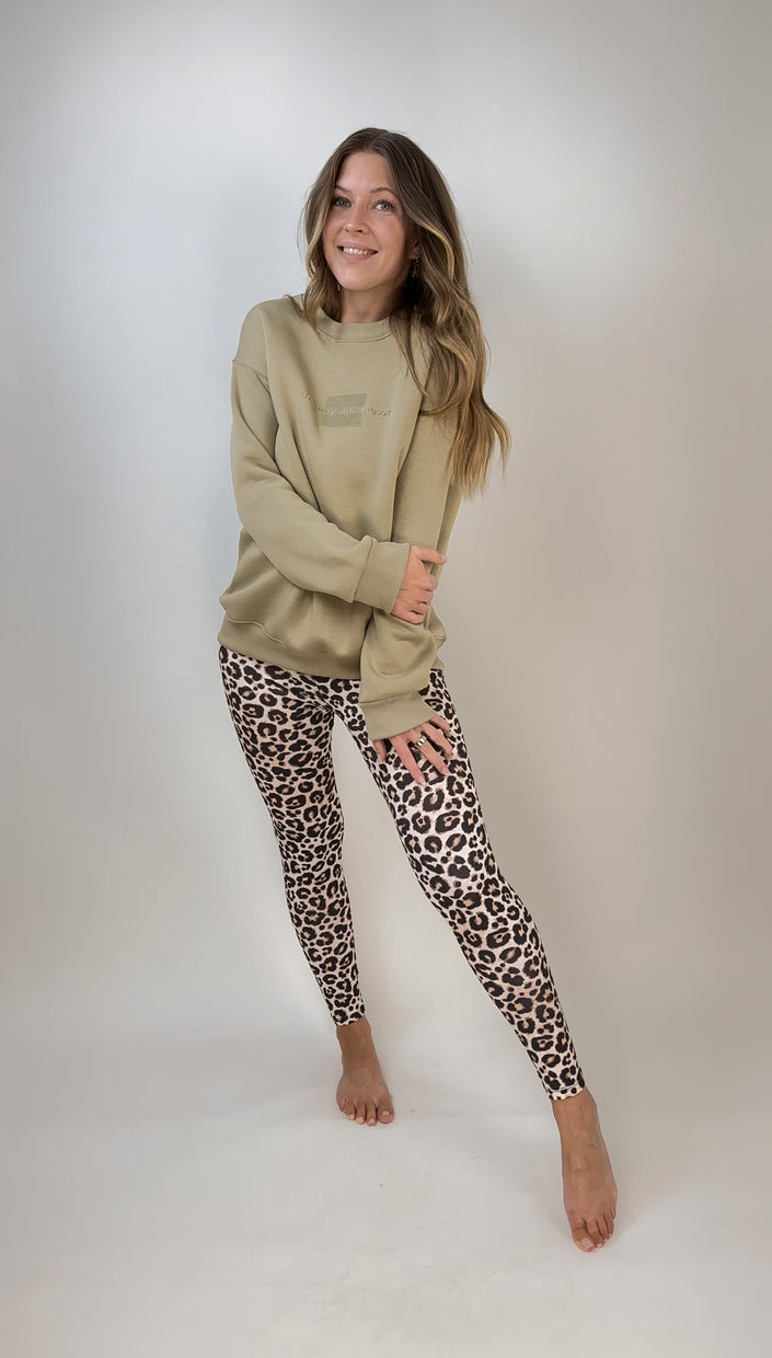 Sweater mit Chance Applikation