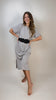T-Shirt Kleid mit Schlitz