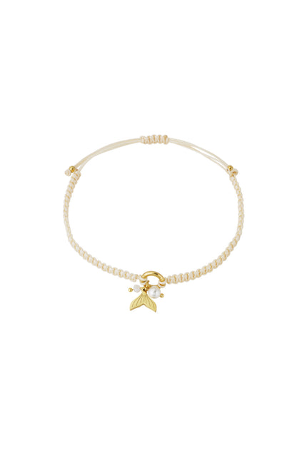 Armband beige kleine flosse