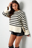 Pullover gestreift