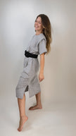 T-Shirt Kleid mit Schlitz
