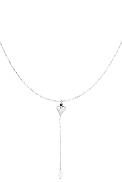Kette mit Herz und Perlen
