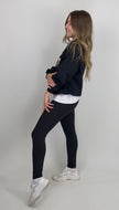 Sweater schwarz mit Houston Print