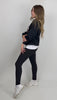 Sweater schwarz mit Houston Print