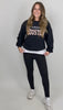 Sweater schwarz mit Houston Print