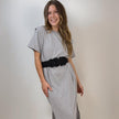 T-Shirt Kleid mit Schlitz