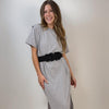 T-Shirt Kleid mit Schlitz