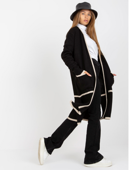Cardigan schwarz weiß
