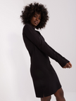 Polo Kleid langarm schwarz