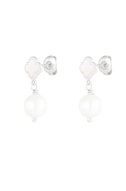 Edelstahl Ohrringe Perle