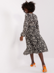 Kleid in Zebra Optik und Gürtel