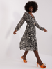Kleid in Zebra Optik und Gürtel