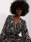 Kleid in Zebra Optik und Gürtel