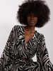 Kleid in Zebra Optik und Gürtel