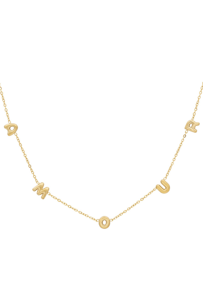 Kette Amour ballonschrift