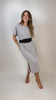 T-Shirt Kleid mit Schlitz