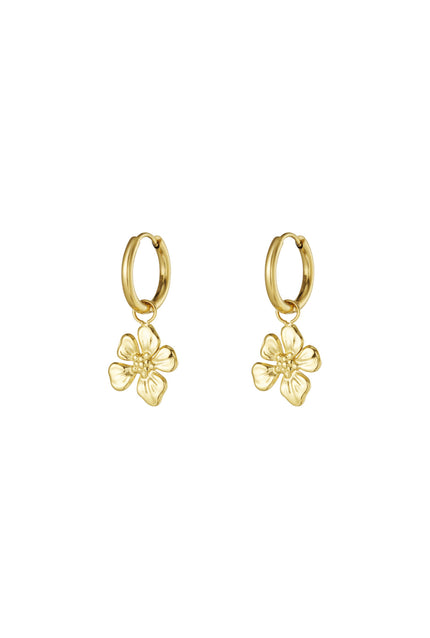 Ohrringe Blume Gold