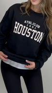 Sweater schwarz mit Houston Print