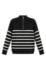 Pullover gestreift mit zip