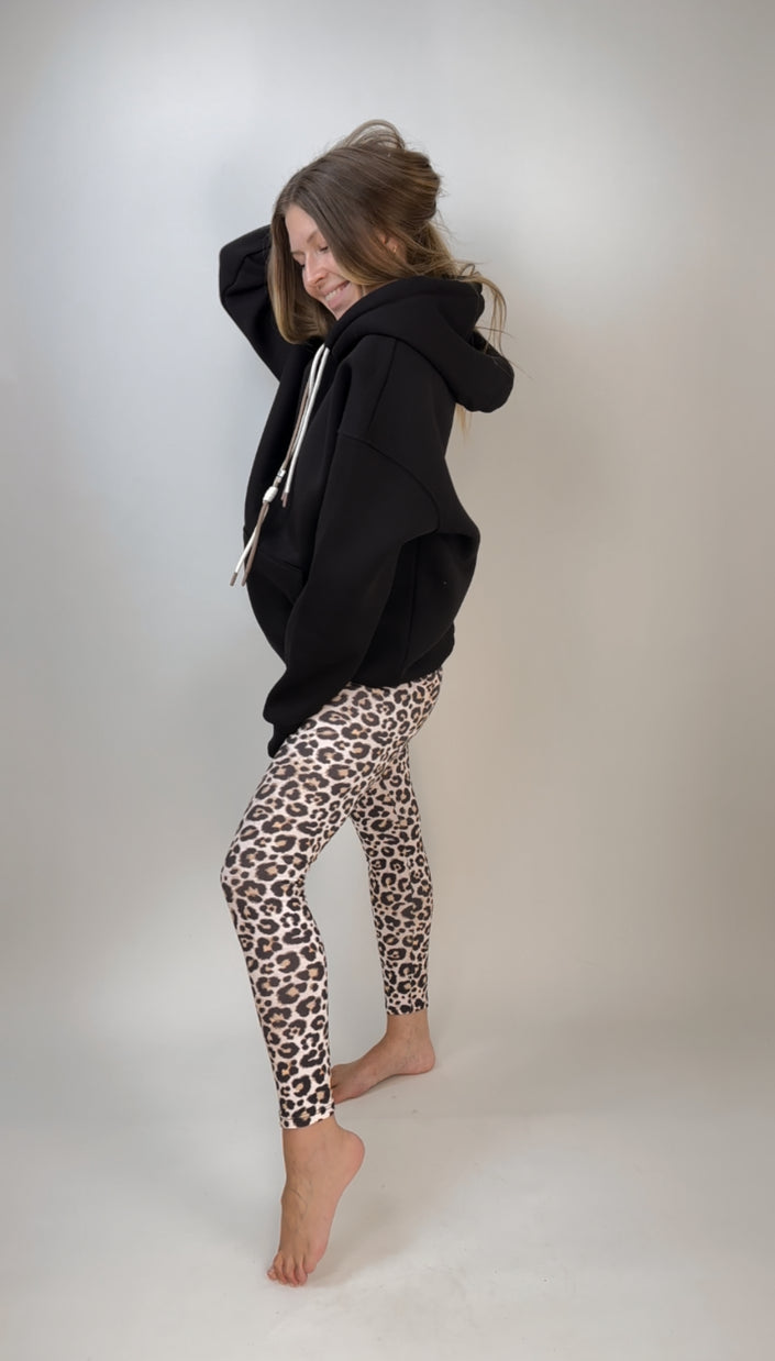 Kapuzen Hoodie mit zweifarbiger Kordel