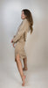 Hoodie Kleid mit Schlitz