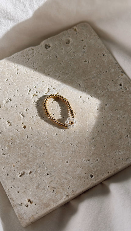 Blümchen Ring Gold