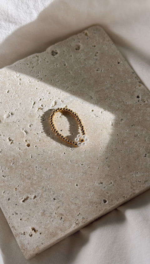 Blümchen Ring Gold