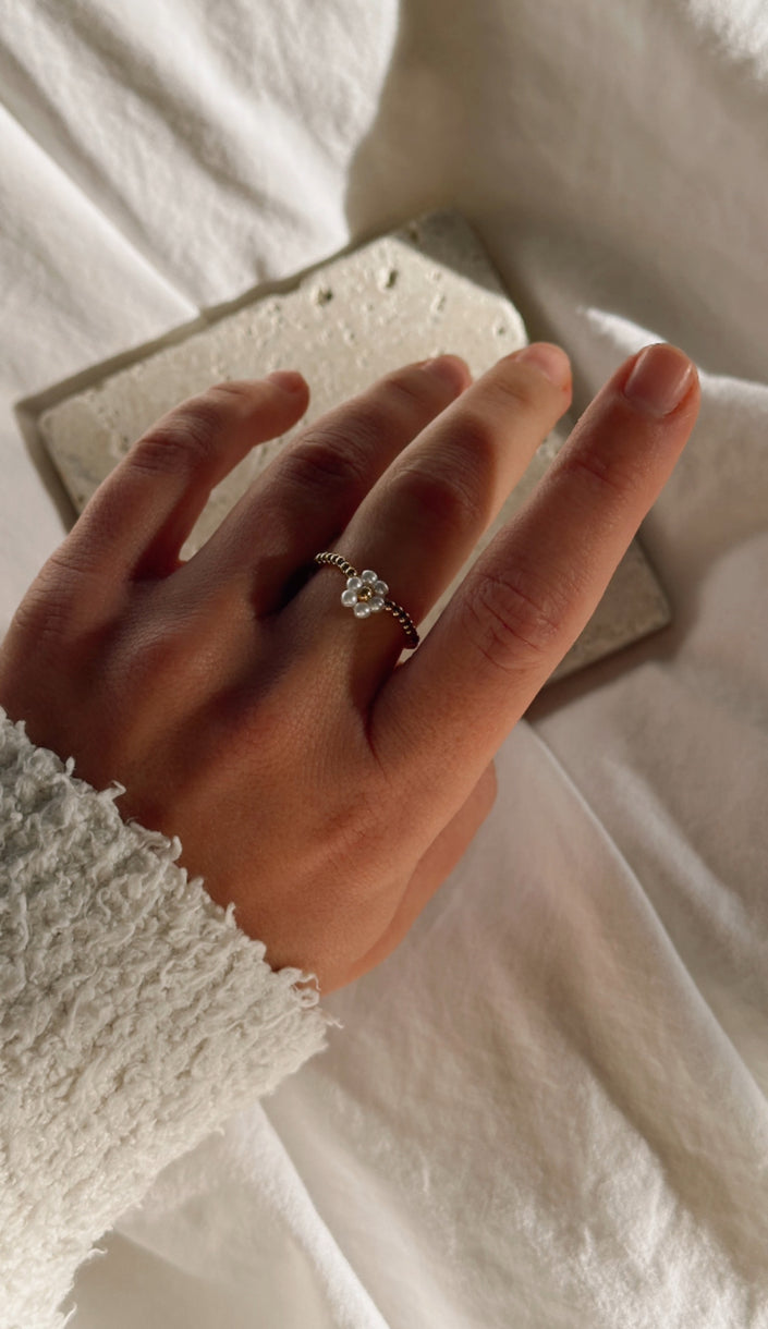 Blümchen Ring Gold